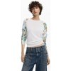 Dámský svetr DESIGUAL 25SWJF31 1000 JERS RANDERS 1000 WHITE velikost XL