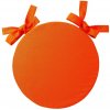 Okrúhle sedáky na stoličky, jednofarebné plátno oranžová 042 Blancheporte