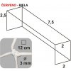 KV Řezáč Futbalová sieť 7,5x2,5x2x2/12/3mm červeno - biela