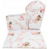 Súprava pre bábiku: vankúš, perinka, zavinovačka Víla ružová