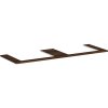 Hansgrohe Xelu Q doska 156 x 55 x 1,6 cm tmavý orech 54112630