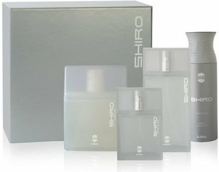 Ajmal Shiro EDP 90 ml + sprchový gél 225 ml + deodorant 200 ml + EDC 50 ml darčeková sada