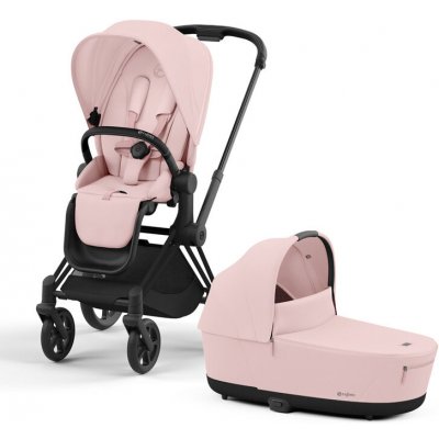 CYBEX Kočík kombinovaný Priam 4.0 Matt Black Peach Pink Platinum