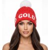 Čiapka GOLDBERGH Hodd Beanie Flame/White Červená