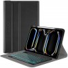 Techsuit CozyTab Case with Pencil Holder/RGB Wireless Magnetic Keyboard iPad 13 2024 KF2330477 Black