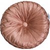 Mars & More Ružový okrúhly zamatový vankúš Rosa - Ø 40cm - Mars & More