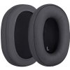 Náhradné náušníky pre slúchadlá Audio Technica ATH-SR9, DSR9BT, DSR7BT - Tmavo sivé, kožené
