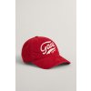 ŠILTOVKA GANT LOGO WASHED CORD CAP RUBY RED
