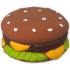 Dog Fantasy latexová hračka hamburger so zvukom 8 cm