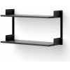 New Works Policová zostava Wall Shelf 450, black ash/black