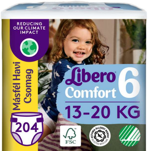 Libero Comfort 13-20 kg Junior 6 204 ks