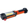 Solight LED multifunkčné svetlo, 180+70lm, 3W COB + 1W LED, klip, magnet, flexibilný, 3x AAA