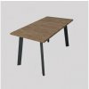 Femix Rozkladací jedálenský stôl KERNO 150-190 x 80 cm dub Lefkas čierna