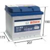 BOSCH S4 52Ah Autobatéria 12V , 470A , 0 092 S40 020