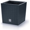 Prosperplast Rato Low Kvetináč 22,3 x 22,3 x 22,8 cm, antracit