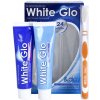 White Glo Night & Day Toothpaste Set zubná pasta na deň 100 g + zubná pasta na noc 100 g + zubná kefka 1 ks