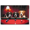 Vymalujsisam.sk Maľovanie podľa čísiel - Psí billiard Veľkosť: 40x60cm, Rám: Na kartónovej doske