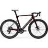 Cestný bicykel MERIDA REACTO 7000 2025 Veľkosť rámu: M na výšku postavy 179-184 cm tmavočervený(šedý)