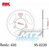 RK Chains Rozeta oceľová (prevodník) 0239-45zubov RK - Honda MTX80 + MTX80R / 83-87 + MB80 / 80-83 + MB50 / 79-83 + MBX50F / 84-87 + MT50 / 80-81