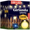 SOLÁRNA ZÁHRADNÁ GIRLANDA, SOLÁRNE LAMPY, 100 LED ŽIAROVIEK NA BALKÓN, 14 metrov