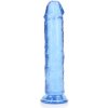 RealRock Crystal Clear Realistic 8″ modré dildo s prísavkou 22 x 4 cm
