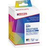 Edding Ink náhradný Brother LC3213BKCMY kompatibilná kombinované balenie čierna, zelenomodrá, purpurová, žltá EDD-643 18-643; 18-643