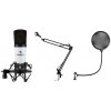 Auna MIC-920, USB, mikrofónový set, V4, mikrofón, otočné rameno, POP filter, ochranná taška (34264+30214+11536)