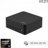 MSI Cubi Z AI 8M-004BEU, Kocka, Mini PC Barebone, AMD SoC, Ethernet / LAN pripojenie, Wi-Fi 6E (802.11ax), 120 W