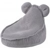 PLUSH NEST PLUSH NEST Detské kresielko Huggy Bear 68 × 45 cm menčester, sivé