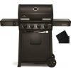 NAPOLEON REBEL 425 čierny 4-horákový plynový gril s teplomerom a planchou