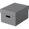 Esselte Home veľkosť M 26,5 x 20,5 x 36,5 cm, sivá – sada 3 ks