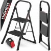 Domáca rebríková tyč ľahká skladacia oceľová rebríková plošina 2 stupne HIGHER CZ