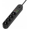 ColorWay CW-CHE44PDB, Predlžovací prívod, 4 zásuvky, 4× USB, 2 m CW-CHE44PDB
