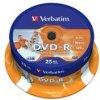 DVD-R VERBATIM Printable 4,7GB 16X 25ks/cake*AZO