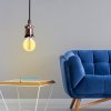 NEDES BH642B Závesná sada s kovovou objímkou a stropnicou E27, 60W, 1m, IP20, antická medená