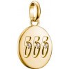 THOMAS SABO CONNECT prívesok charm Angel number 555 with stones gold-plated CC1252-414-14