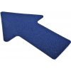 Podlahové značenie tvar šípka 100mm x 150mm modré (sada 10 ks)