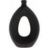VÁZA KERAMIKA 16,5x6x25,5CM ČIERNA SUPER CENA!