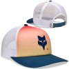 Fox W Elevated Trucker hat, blood orange, one size