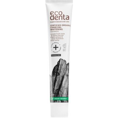 Ecodenta Certified Organic Charcoal whitening bieliaca zubná pasta s aktívnym uhlím 75 ml