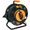 ABCtech Solight PB31 prodlužovací přívod na bubnu, 1 zásuvka, venkovní, 50m gumový kabel, 3x 1,5mm2, IP44