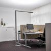 Kancelárska stojacia lampa Arcchio LED Jolinda, strieborná, 4 000 K, senzor - 9968022