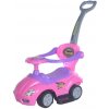 Detské odrážadlo s vodiacou tyčou 3v1 Baby Mix Mega Car ružové