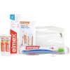 ELMEX CARIES PROTECTION SADA V CESTOVNEJ TAŠTIČKE zubná pasta 75 ml + 2x12 ml + zubná kefka 1 ks + cestovná taštička,
