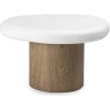 Hector Odkladací stolík Floe 50 cm biely/orech