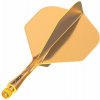 Integrované letky a násadky Winmau Fusion oranžové, štandardné letky a dlhé násadky Dĺžka násadky: 28 mm