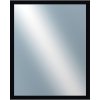 DANTIK - Zrkadlo v rámu, rozmer s rámom 40x50 cm z lišty PASTELKA čierna rovná (2597)