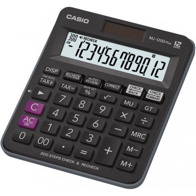 Casio MJ 120 D PLUS kalkulačka stolná, čierna 4971850032755