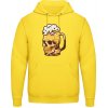 AWDis Hoodie Mikina - Napenený pivný pohár - Slnečná žltá - L - Pánske