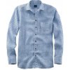 Pánska modrá ľanová košeľa OLYMP modern fit Veľkosť: XXL